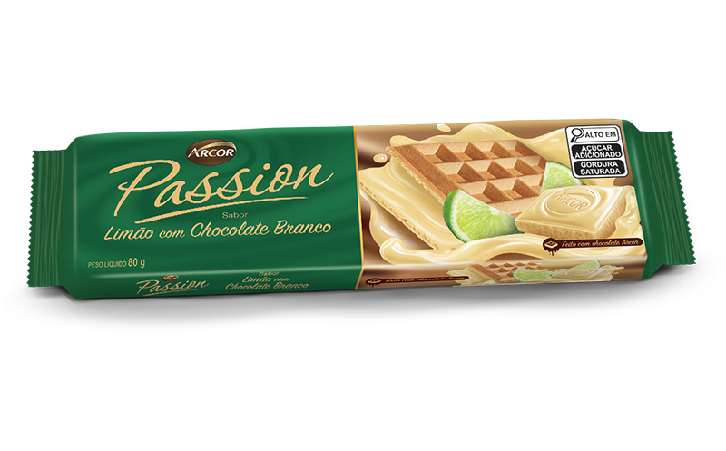 Passion sabor limão com Chocolate Branco 80g