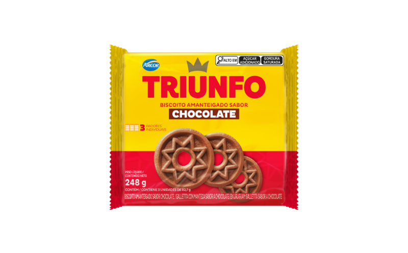 Triunfo Amanteigado Chocolate 248g