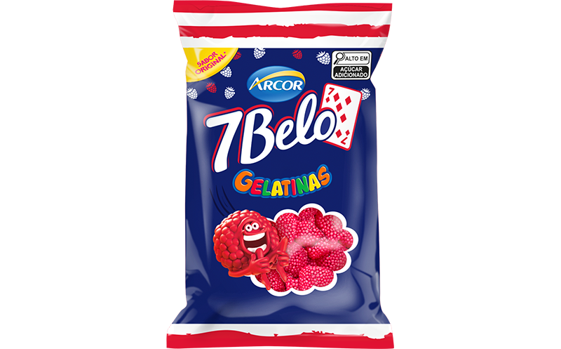 Gelatina 7Belo Framboesa 70g