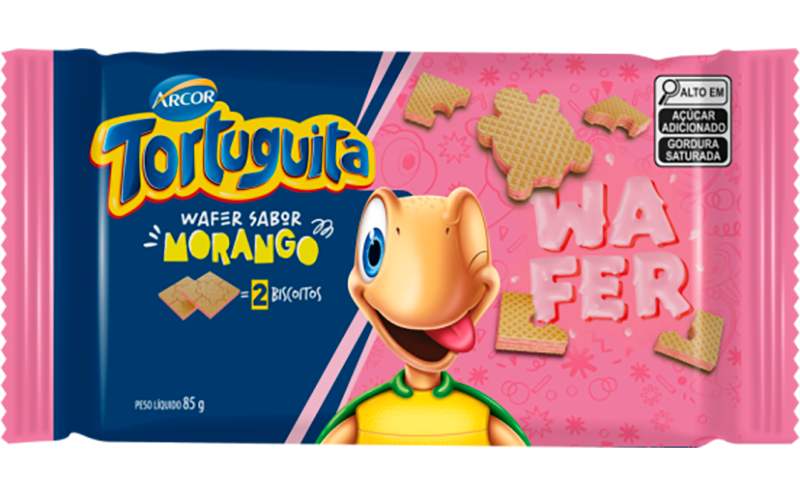 Tortuguita Wafer Morango