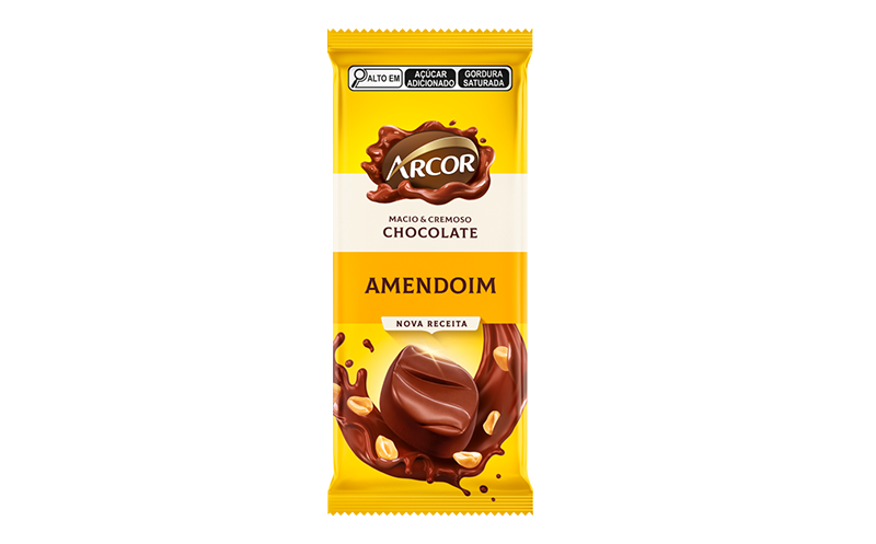 Tablete Arcor Amendoim 80g