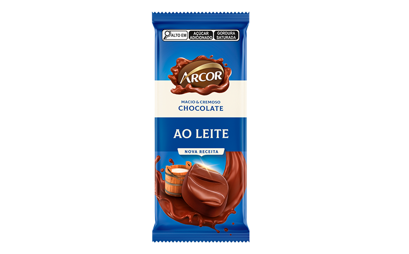 Tablete Arcor ao Leite 80g