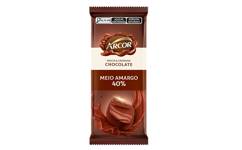 Tablete Meio Amargo 40% 80g