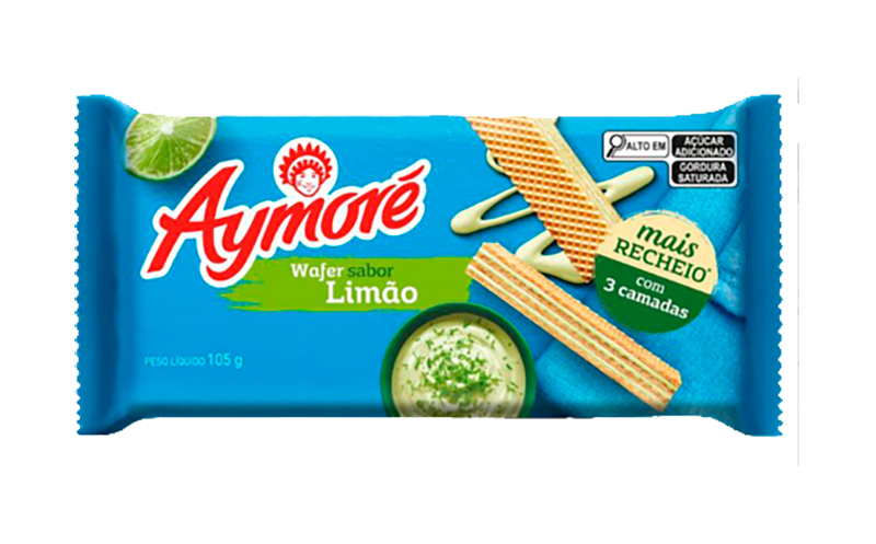 Aymoré Wafer Limão 105g