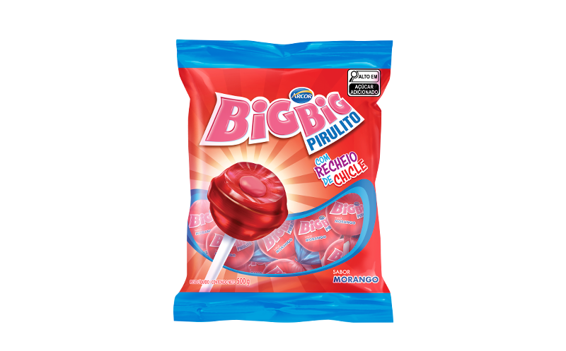 Pirulito Max Morango 600g