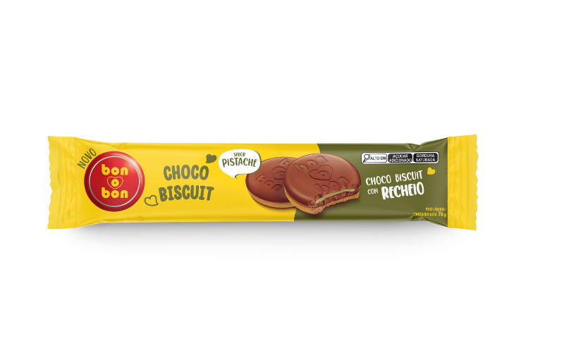 Bon O Bon Choco Biscuit sabor Pistache